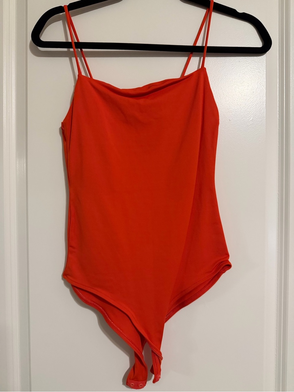 Zara Bright Orange Girls' Sleeveless One-Piece Bodysuit